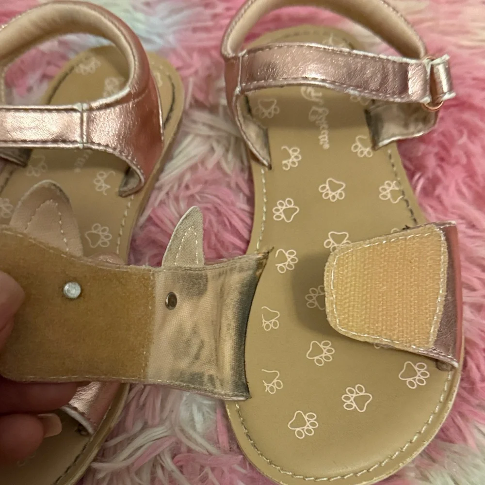 Self Esteem Metallic Pink Kids Sandals